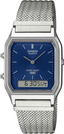 Casio Vintage Analog/Digital Bracelet Watch, 38.8mm &times; 29.8mm in Silver at Nordstrom