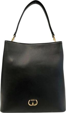 Twinset PU Leren Schoudertas - Dames - Shoppers - Zwart - ONE Size - Leer - Tassen