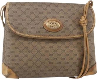 Gucci Pre-owned Vintage Cross Body Bag - Dames - Vintage Schoudertas - Beige - ONE Size - Vintage