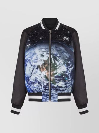 Balmain printed bomber jacket