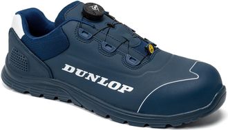 Dunlop Matt Microfiber Mens Navy/White Safety Trainers - Size UK 11