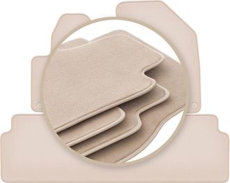 OEM Alfombrillas Beige Premium Para: Citro&euml;n C5 Iii X7 Liftback, Sedan, Station Wagon, Tourer 2008-2017
