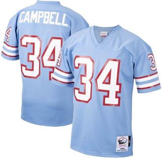 Mitchell & Ness Mens Mitchell & Ness Earl Campbell Light Blue Houston Oilers 1980 Authentic Throwback Retired Player Jersey at Nordstrom, Size 44