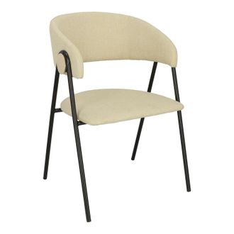 OEM Silla Tapizada Larisa, Beige, Minimalismo