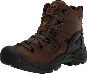 Keen 6 Pittsburgh Energy WP Soft Toe Cascade Brown/Greener Pastures 1026896 Mens