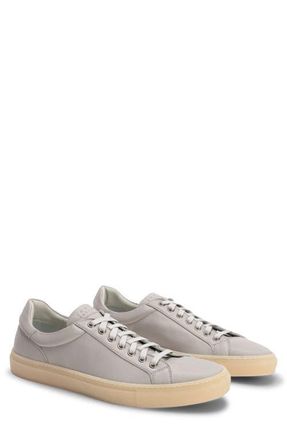 Robert Barakett Terrence Low Top Leather Sneaker in Stone at Nordstrom, Size 10.5