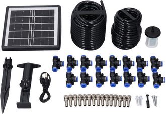 OEM Kit De Sistema De Riego Por Aspersi&oacute;n, Modo Temporizador Con Energ&iacute;a Solar, Resistente Al Agua Ip67, Riego Autom&aacute;tico Para Invernadero, Jard&iacute;n Y C&eacute;spe