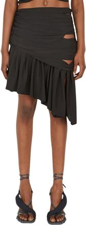 Di Petsa Skirts - Dames - Korte rokken - Zwart - L - Polyester - Rokken