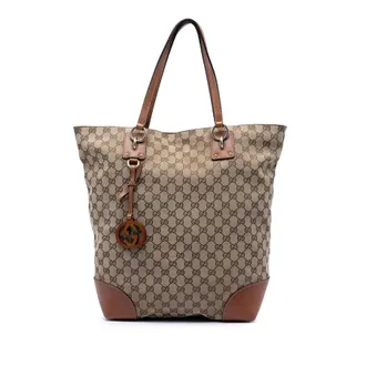 Gucci Pre-owned Gucci Large GG Canvas GG Charm Tote Ladies U5T94V7EZ4AP8BJN