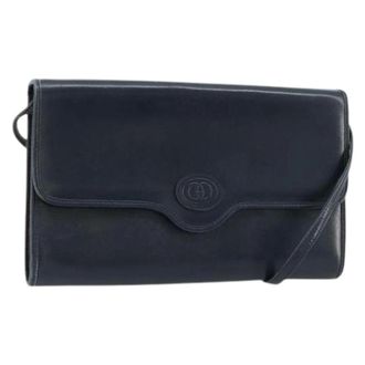 Gucci Pre-owned Cross Body Bags, female, Blue, Size: ONE SIZE Pre-owned Vintage Shoulder Bag