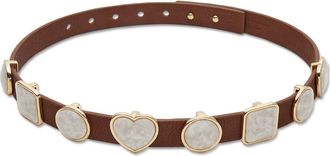 Lele Sadoughi Pearl Station Belt in Walnut 200 at Nordstrom