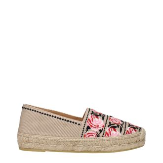 Prada Bloemengeborduurde Espadrilles