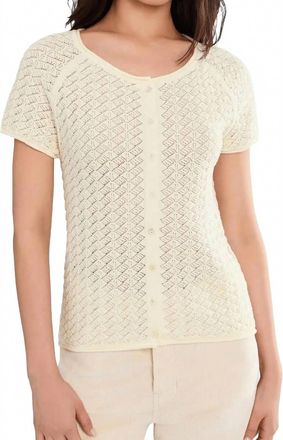 Sanctuary All In Pointelle Top In Collagen