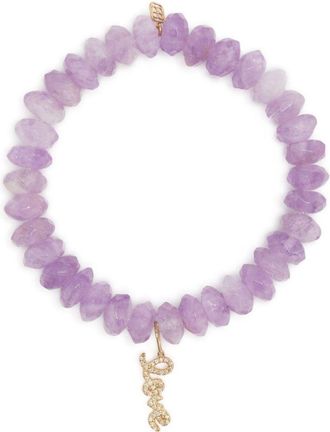 Sydney Evan 14K Yellow Gold Amethyst Beaded Bracelet - Womens - Glass