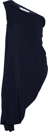 Badgley Mischka Pre-owned draped asymmetric mini dress - Blue