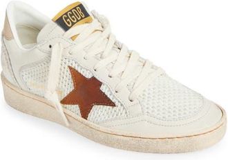 Golden Goose Ball Star Sneaker in White/Buttercream at Nordstrom, Size 10Us