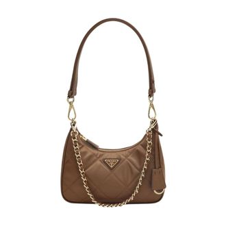 Prada Shoulder Bags, female, Brown, ONE SIZE, Mini Shoulder Bag