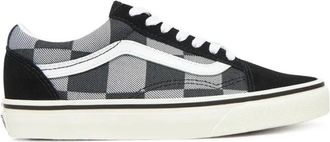 Vans Zwarte Canvas en Leren Sneaker Unisex - Dames - Sneakers - Zwart - 44 EU - Katoen - Schoenen
