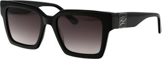 Karl Lagerfeld Kl 6057S Zonnebrillen - Dames - Zonnebrillen - Zwart - 52 MM - Accessoires