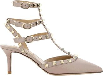 Valentino Garavani Rockstud Pumps - Dames - Pumps - Roze - 36 EU - Leer - Schoenen
