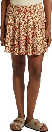 Toad&Co Birdie Skort Womens Skort Mango Daisy Field Print : MD, Cotton/Elastane/Lyocell