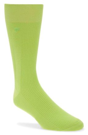 Tom Ford Cotton Rib Socks in Acid Green at Nordstrom, Size X-Large