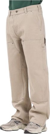 Dickies Double Knee Canvas Carpenter Pant - Heren - Loose Fit Jeans - Beige - W32 - Katoen - Jeans