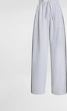 Dolce & Gabbana Striped Poplin Trousers - Woman Pants And Shorts Multicolor 38