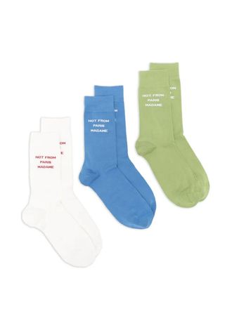 Dr&ocirc;le de Monsieur Le Pack De Chaussettes Slogan Socks