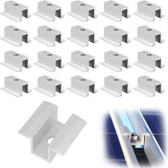 OEM 20 Soportes De Montaje Para Paneles Solares, Soportes De Montaje Para Paneles Solares Fotovoltaicos De 8 Mm, Kit Solar Fotovoltaico, Soportes De Monta
