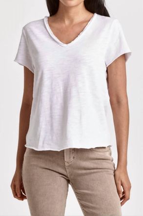 Dear John Denim Vanya V-Neck Tee In White