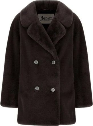 Herno Cappotto doppiopetto - - Coats - Donna - Marrone - M