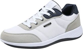 Generic Summer Fashion Mens One Foot Stirrup Sneakers Mens Mesh Cloth Comfortable Casual Shoes Mens Casual Leather Shoes 11 (White, 7.5)