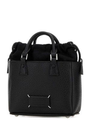 Maison Margiela Mens Black Leather 5ac Handbag Borse A Mano