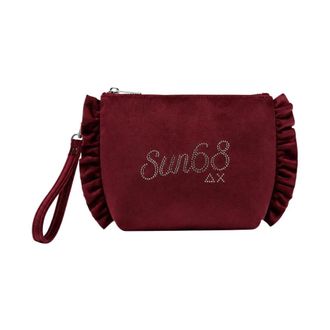 Sun 68 Mini Pouch Rouches Chenille - Bags - Mujer - Rojo - ONE SIZE