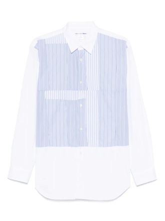 Comme Des Garçons stripe-detailed shirt - men - Cotton - M - White
