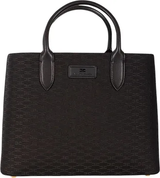 Elisabetta Franchi Rectangular Textured Detachable Strap Shoulder Bag