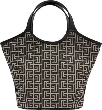 Balmain Mini Tas - Dames - Shoppers - Zwart - ONE Size - Katoen - Tassen