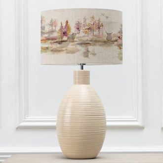 Voyage Maison Epona Table Lamp With Caledonian Forest Eva Lampshade in Cream