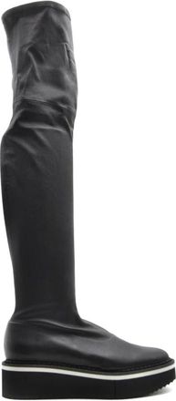 Robert Clergerie Schoenen - Dames - Over de knie laarzen - Zwart - 38 1/2 EU - Schoenen