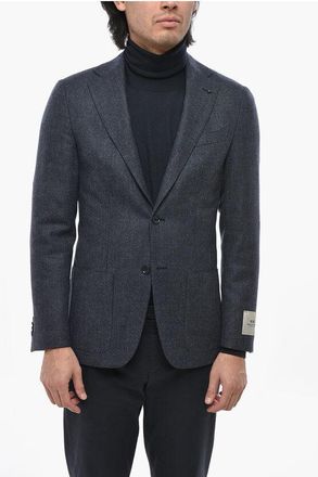 Corneliani CC COLLECTION Virgin Wool Half Lined 2 Buttons Blazer size 50