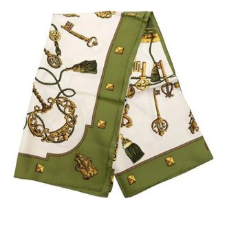 Herm&egrave;s Pre-owned Scarves, female, Multicolor, Size: ONE SIZE Pre-owned Les Cl&eacute;s Scarf
