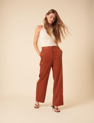 Nobody's Child Burnt Orange Tailored Trousers