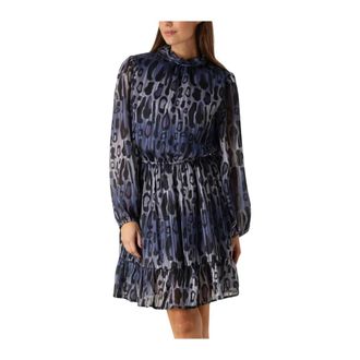 Ibana Kleedjes, Dames, Blauw, L, Dillia Mini Jurk