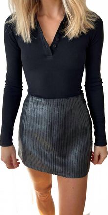 Auguste The Label Cecilia Sequin Mini Skirt In Black