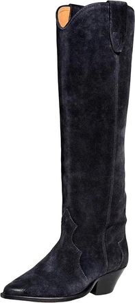 Generic Womens Chunky Heel Platform Knight Boots Belt Buckle Long Shoes