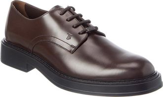 Tod's Tods Logo Lace Up Leather Loafer