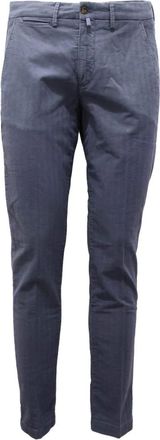 BRIGLIA 1949 Broeken, Heren, Blauw, S, Katoen, Katoen Elastan Broek