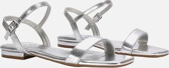 XY London Womens XY London Womens/Ladies Hallie Metallic Strappy Sandals - Silver - Size: 4