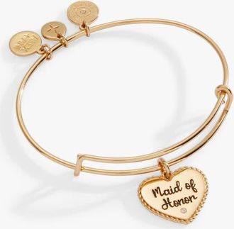 Alex and Ani Maid of Honor Heart Bangle in Silver at Nordstrom